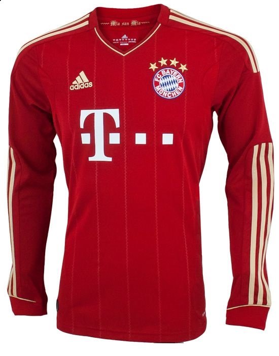 Camisa I Bayern de Munique 2012 2013  Adidas retro manga comprida